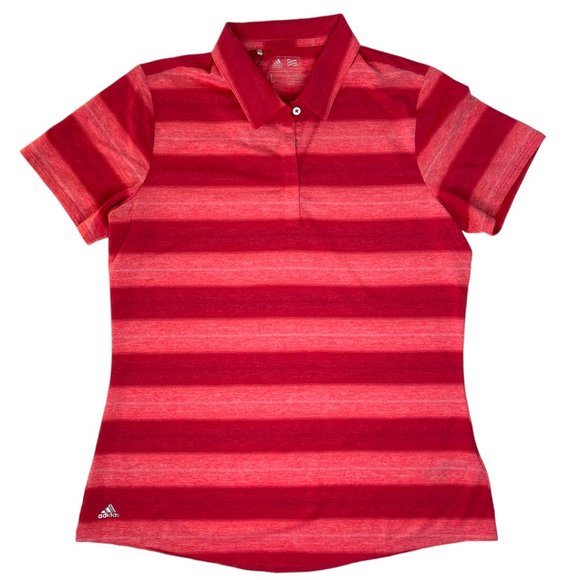 Adidas Striped Short Sleeve Polo Shirt NWT Sz L - Picture 2 of 10